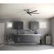 Huff 96 inch Black with Matte Black Blades Ceiling Fan