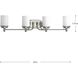Glide 4 Light 34 inch Brushed Nickel Bath Vanity Wall Light, Design Series