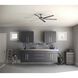 Huff 96 inch Brushed Nickel Ceiling Fan