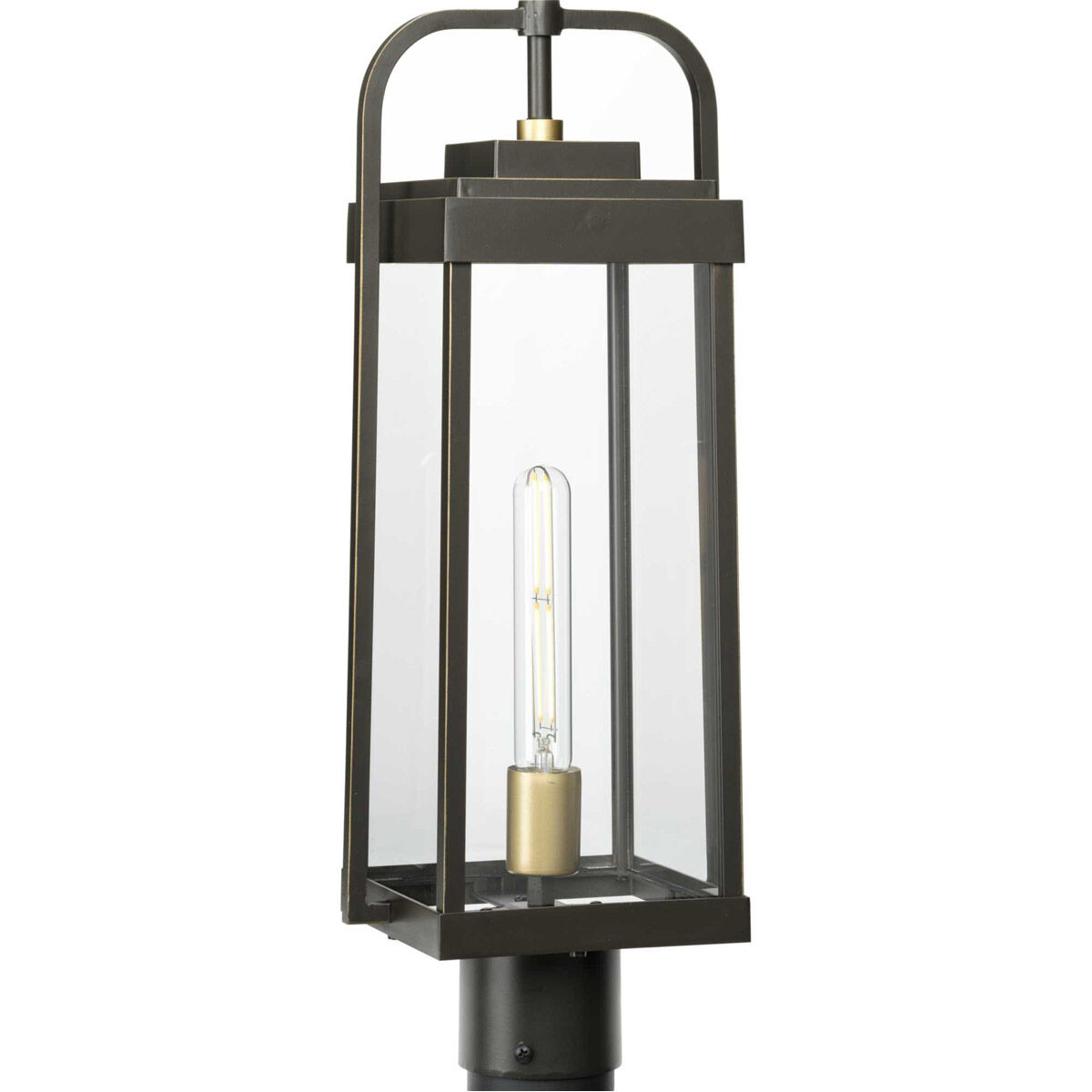 Walcott 1 Light 21 inch Antique Bronze Outdoor Post Lantern