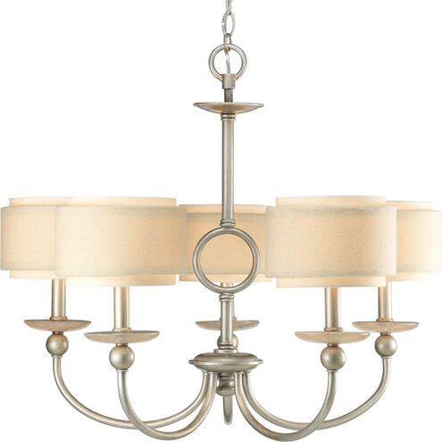 Ashbury 5 Light 28 inch Silver Ridge Chandelier Ceiling Light