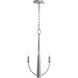 Jheni 3 Light 12 inch Brushed Nickel Chandelier Ceiling Light