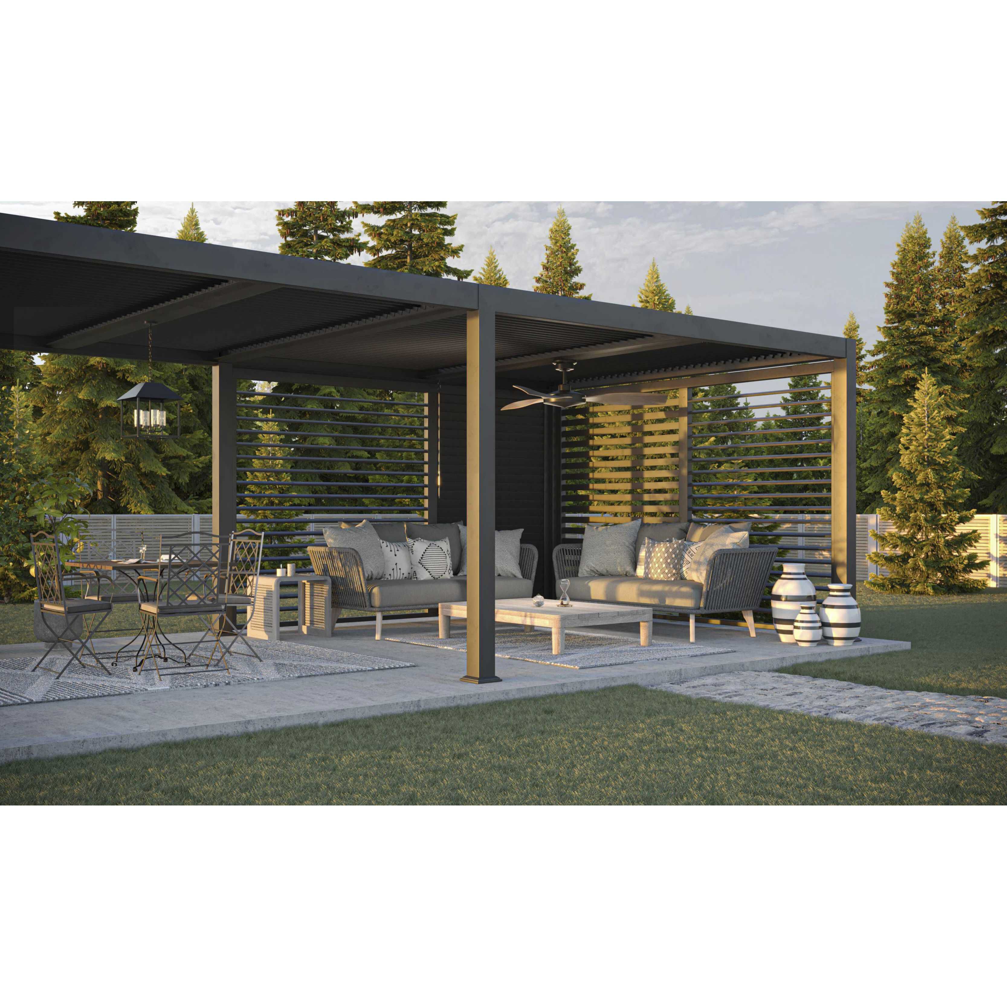 Chapel 4 Light 18.12 inch Textured Black Outdoor Pendant