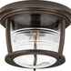 Signal Bay 1 Light 12 inch Oil Rubbed Bronze Outdoor Flush Mount