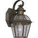 Danbury 1 Light 11 inch Antique Bronze Outdoor Wall Lantern