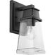 Greene Ridge 1 Light 12 inch Textured Black Outdoor Wall Lantern, Small