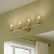 Replay 4 Light 30.75 inch Brushed Gold Bath & Vanity Light Wall Light