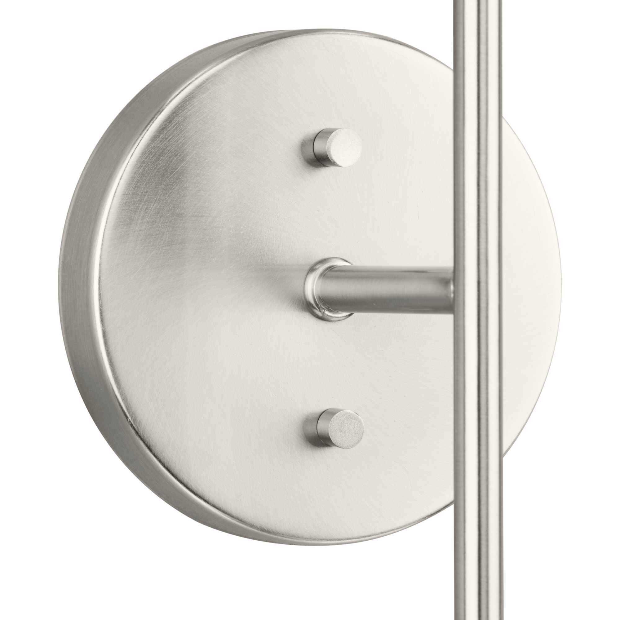 Haas 2 Light 5.87 inch Brushed Nickel Wall Bracket Wall Light, Design Series