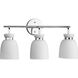 Lexie 3 Light 22 inch Polished Chrome Bathroom Vanity Light Wall Light