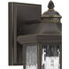 Edition 1 Light 13 inch Antique Bronze Outdoor Wall Lantern, Medium