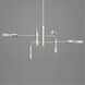 Calder 10 Light 38.5 inch Brushed Nickel Chandelier Ceiling Light, Design Series