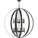 Allegheny 12 Light 42.87 inch Matte Black Chandelier Ceiling Light, Design Series