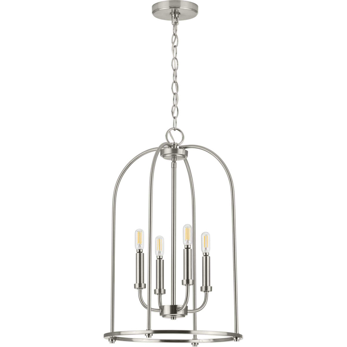 Leyden 4 Light 15 inch Brushed Nickel Foyer Pendant Ceiling Light