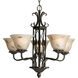 Eden 5 Light 27 inch Forged Bronze Chandelier Ceiling Light