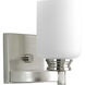 Orbitz 1 Light 5.5 inch Brushed Nickel Bath Vanity Wall Light