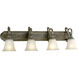 Maison Orleans 4 Light 36 inch Fieldstone Bath Vanity Wall Light