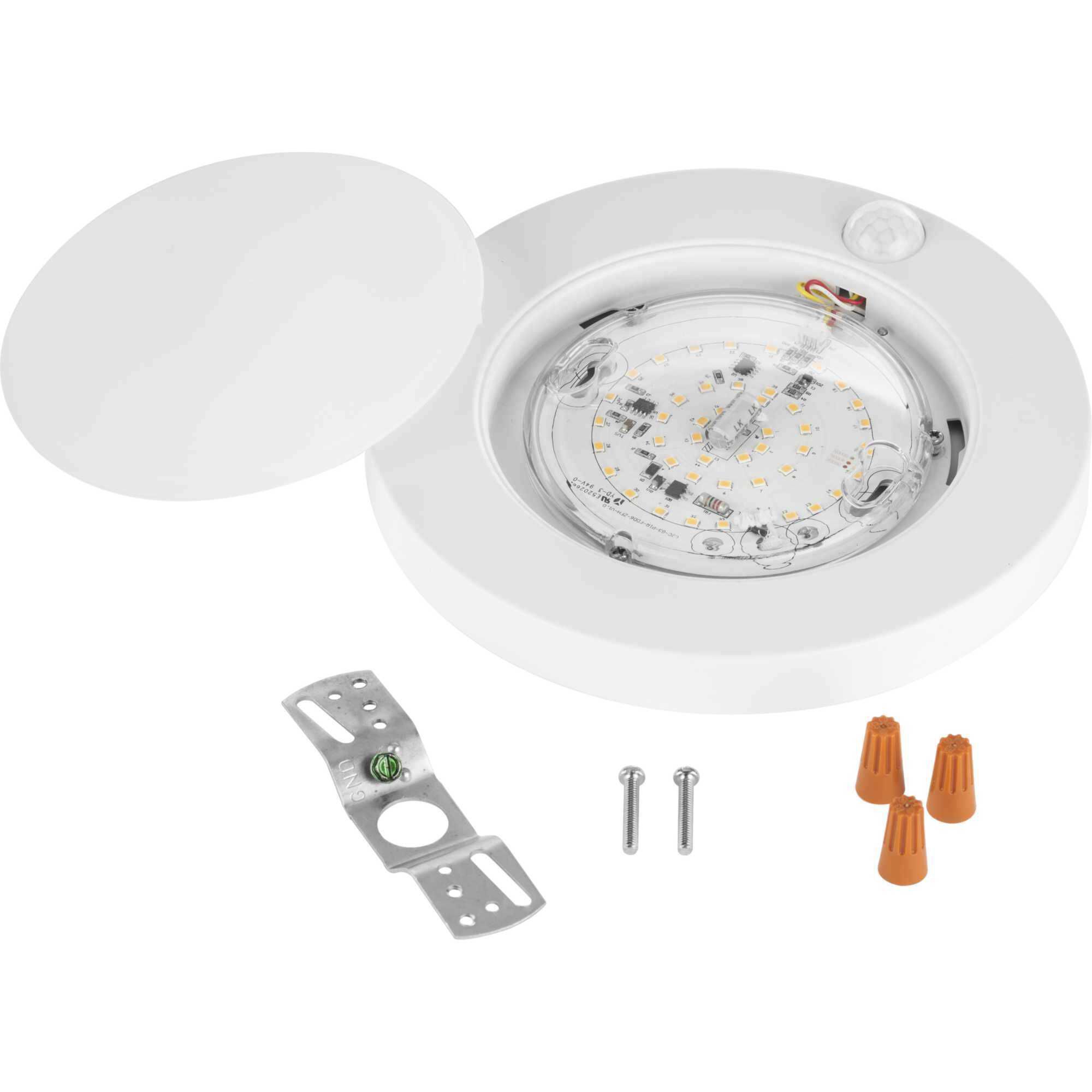 Standby LED LED 7.72 inch Satin White Surface Mount Light with Motion Detection Ceiling Light, Progress LED