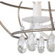 Fleurette 3 Light 15.88 inch Cottage White Semi-Flush Mount Convertible Ceiling Light
