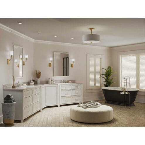 Bonita 1 Light 5 inch Satin Brass Wall Sconce Wall Light, Design Series