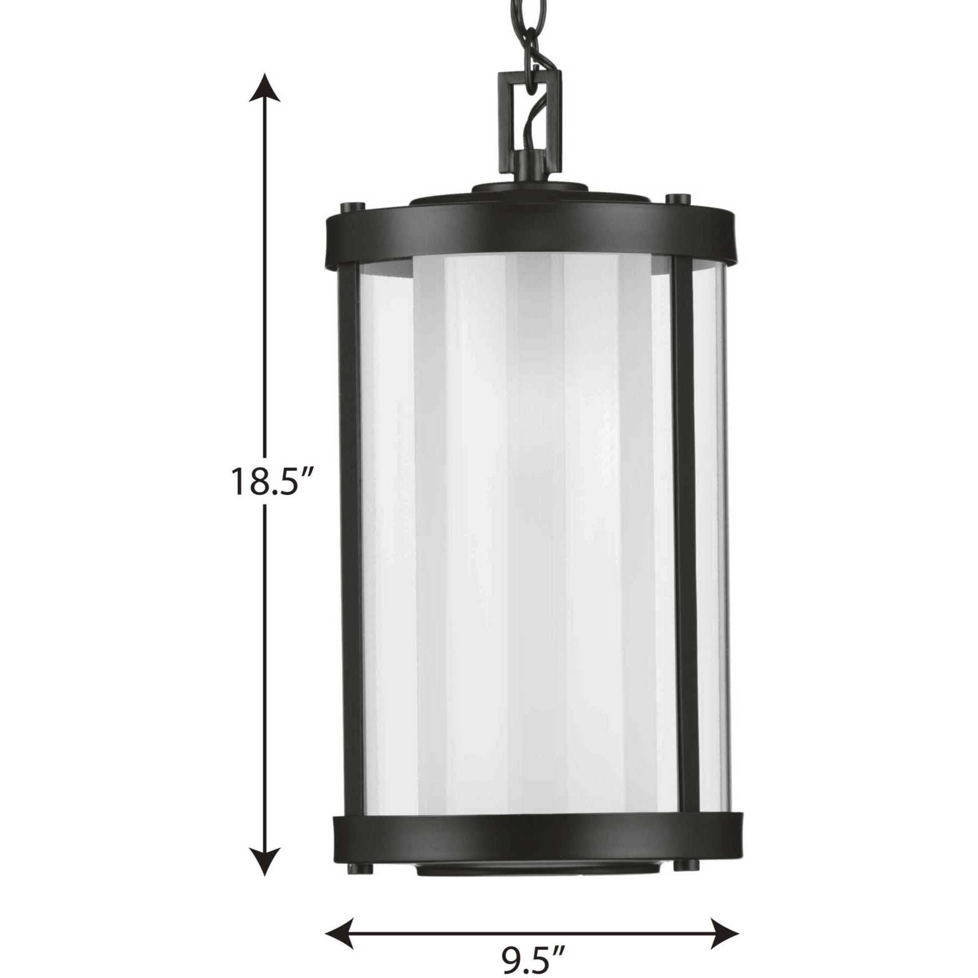 Irondale 1 Light 10 inch Matte Black Outdoor Hanging Lantern
