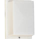 Hard-Nox 1 Light 8 inch White Outdoor Wall Lantern in White Ribbed Polycarbonate