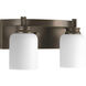 Orbitz 2 Light 13 inch Antique Bronze Bath Vanity Wall Light