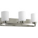 Orbitz 3 Light 21.75 inch Brushed Nickel Bath Vanity Wall Light