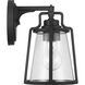 Benton Harbor 1 Light 10 inch Textured Black Outdoor Wall Lantern, with DURASHIELD, Small