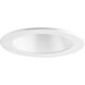 4in Recessed Trim PAR20 Satin White Open Shower Trim