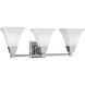 Glenmont 3 Light 23 inch Polished Chrome Bath Vanity Wall Light
