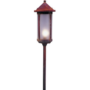 Berkeley 12V 18 watt Verdigris Patina Landscape Light in White Opalescent
