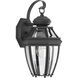 New Haven 1 Light 15 inch Textured Black Outdoor Wall Lantern, Small