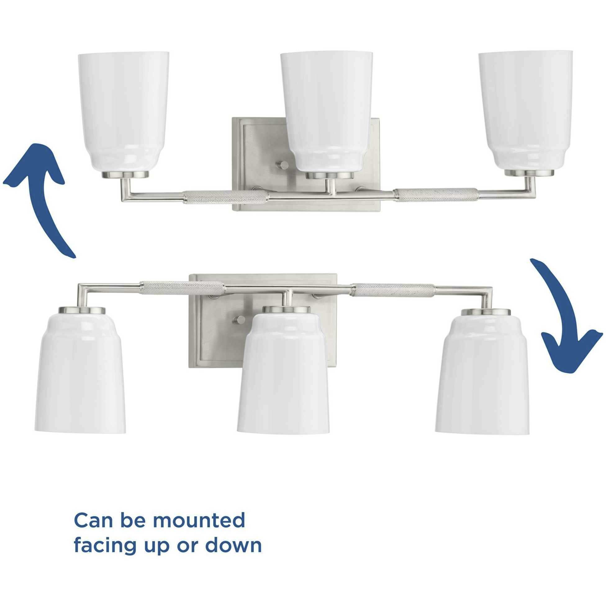 Spenser 3 Light 23.37 inch Brushed Nickel Vanity Light Wall Light