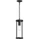 Kagen 1 Light 6.5 inch Matte Black Outdoor Pendant Light