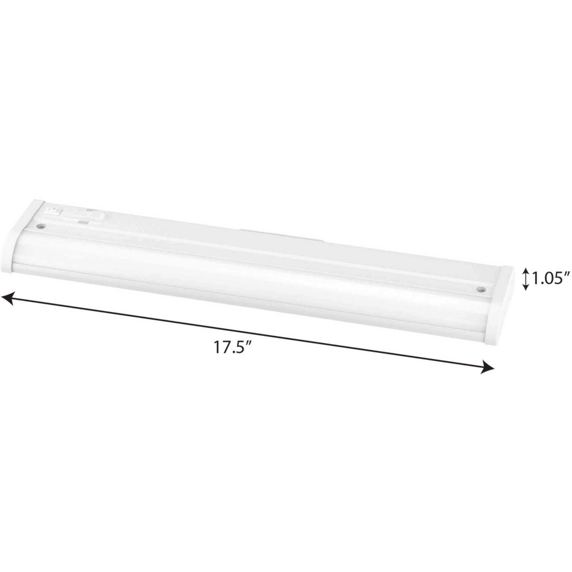 Hide-A-Lite 120 LED 17.5 inch Satin White Undercabinet Light, Progress LED