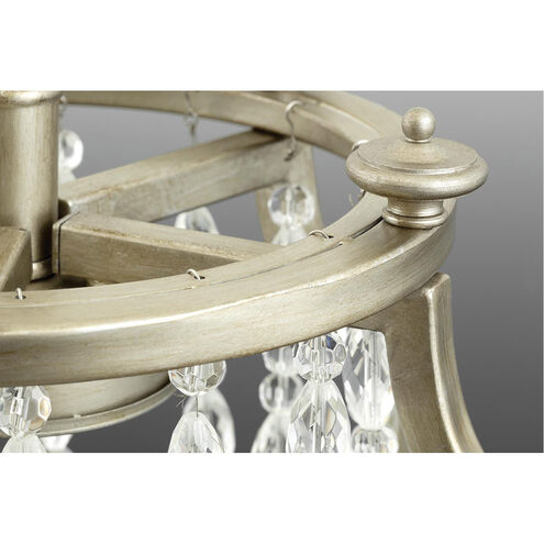 Desiree 5 Light 28 inch Silver Ridge Chandelier Ceiling Light, Design Series