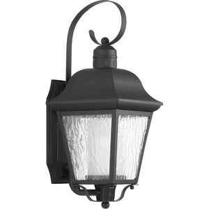 Andover 1 Light 18 inch Textured Black Outdoor Wall Lantern, Medium