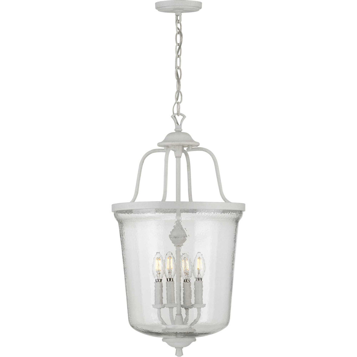 Bowman 4 Light 14.25 inch Cottage White Foyer Pendant Ceiling Light