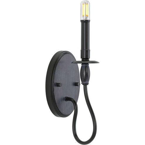 Durrell 1 Light 5 inch Matte Black Wall Bracket Wall Light