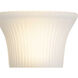 Fluted Glass 1 Light 5.25 inch Polished Chrome Bath Vanity Wall Light in Etched