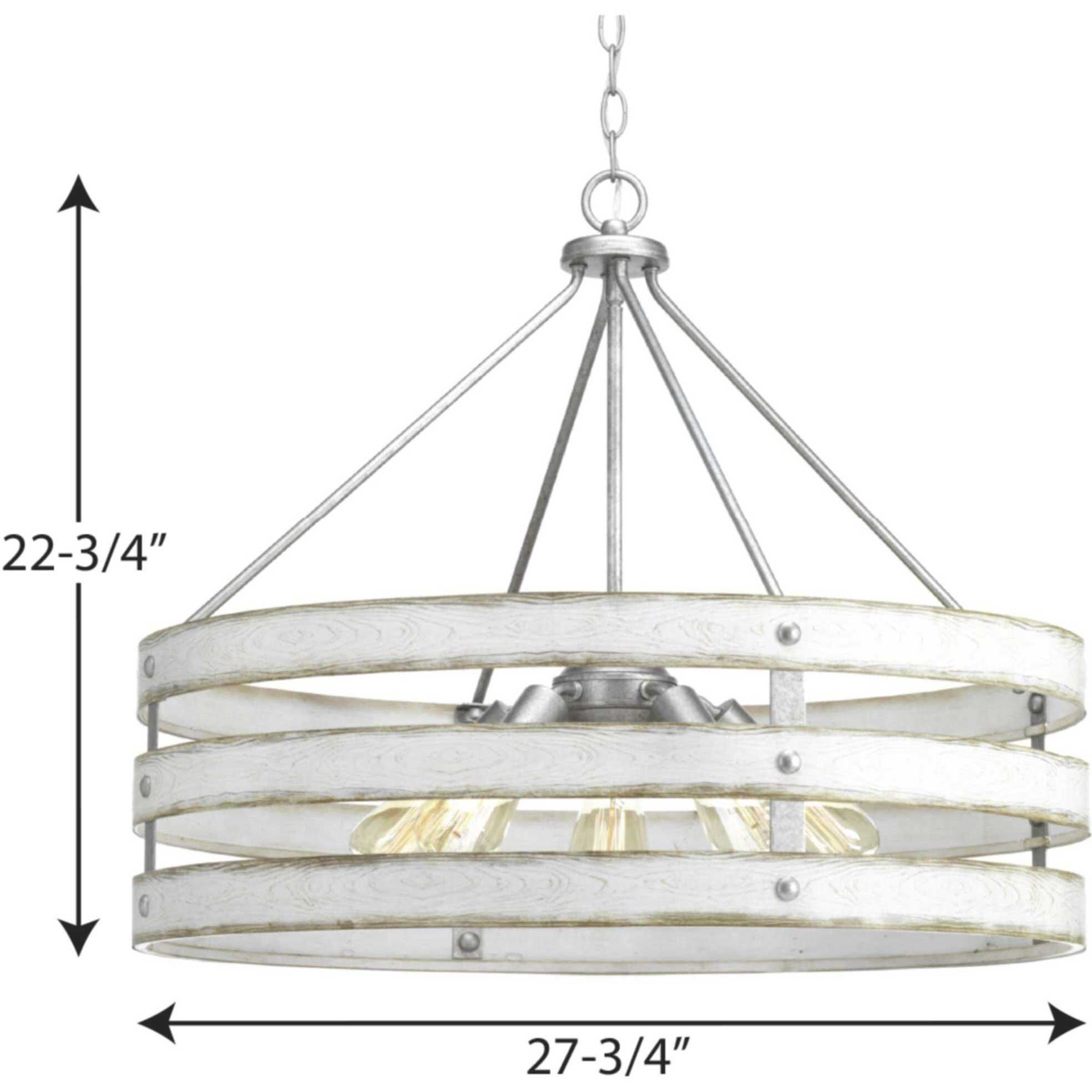 Gulliver 5 Light Galvanized Pendant Ceiling Light