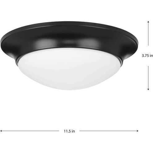 Etched Glass Close-to-Ceiling 1 Light 12 inch Matte Black Flush Mount Ceiling Light