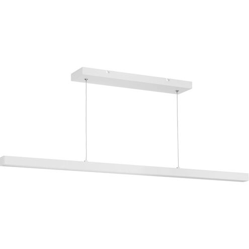Planck LED LED 47.25 inch Satin White Pendant Ceiling Light, Progress LED