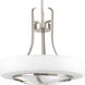 Torque 3 Light 18 inch Brushed Nickel Pendant Ceiling Light