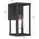 Ryle 1 Light 10 inch Matte Black Outdoor Wall Lantern