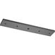Accessory Canopy Graphite Multi Pendant Canopy