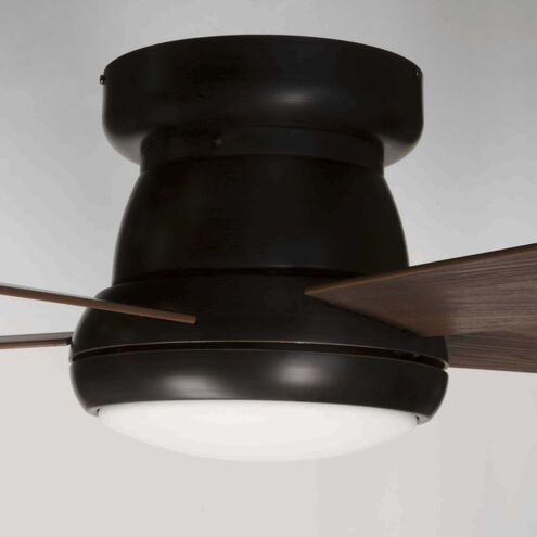 Vox 52 inch Antique Bronze with American Walnut Blades Ceiling Fan, Progress LED
