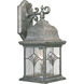 Tiffany 1 Light 17 inch Golden Baroque Outdoor Wall Lantern