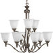 Renovations 9 Light 30 inch Forged Bronze Chandelier Ceiling Light