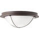 Portal LED 14 inch Antique Bronze Flush Mount Ceiling Light
